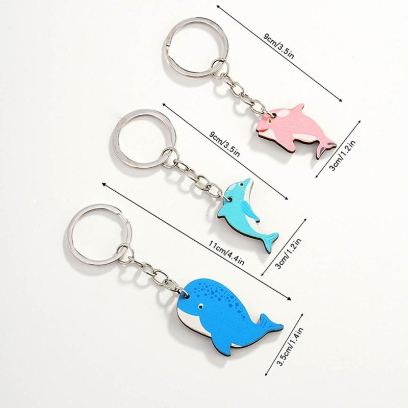 Animal Shape Stylish Keyrings Set Great for Anniversaries Valentines Birthdays