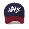 Happy Artistic Fonts Printing baseball cap for Men Summer Comfortable Breathable mesh snapback hats adjustable trucker hat