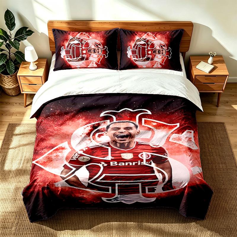 Sport Club Internacional (1) 3pc set suitable for master bedrooms soft and comfortable an ideal gift for family and friends Includes one duvet cover a