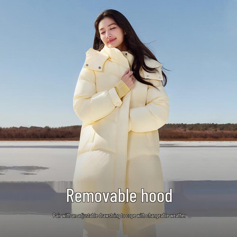 

Женский пуховик H-силуэта с воротником-стойкой Qiushui Yiren XL