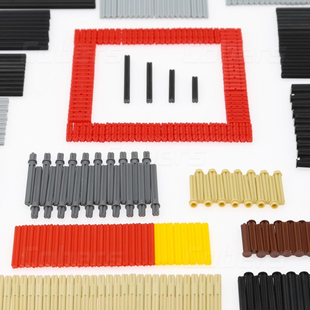 Cobers 470-Piece Technic Carbon Fiber Axle Set, Compatible with Major Brands of Power Function Building Blocks