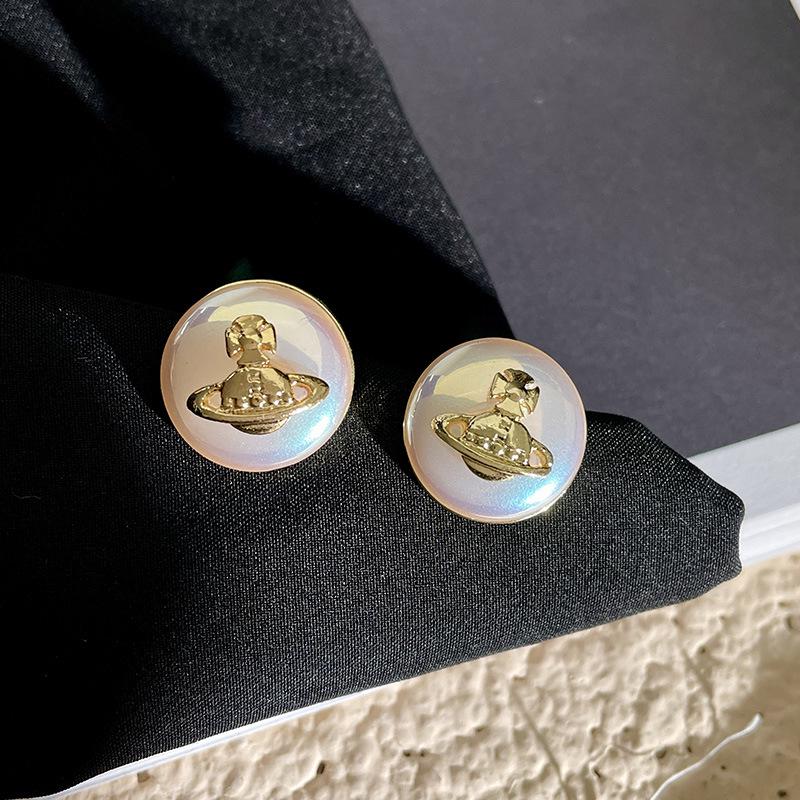 Vintage Black Series Stud Earrings 925 Silver Needle Minimalist High-End Personality Accessories for Women