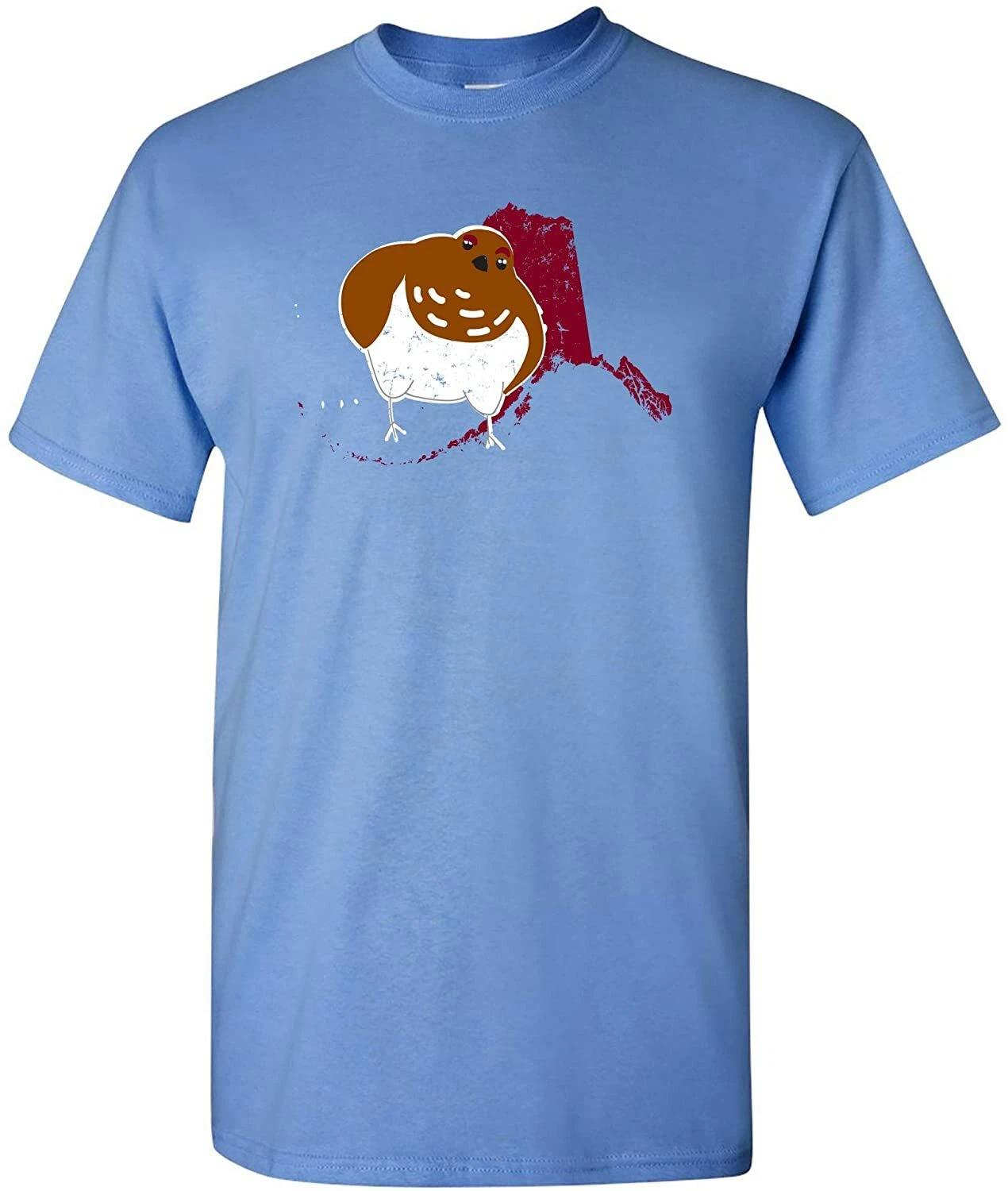 Alaska State Bird - State Pride T Shirt - Carolina Blue S