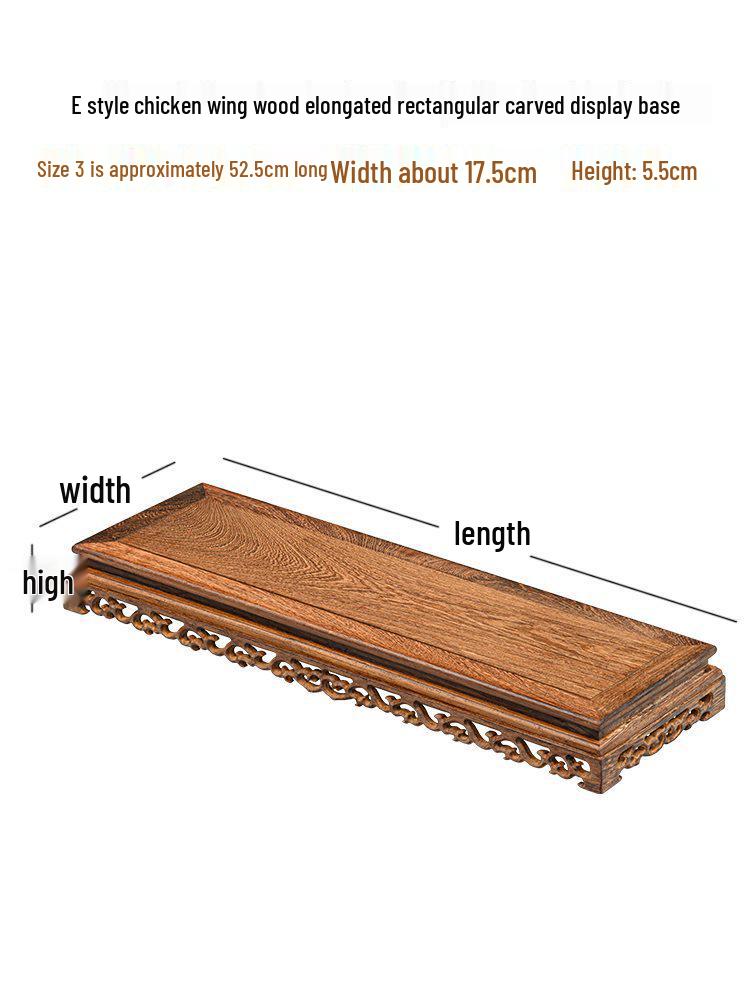 Massivholz-Displaybasis für Flügelhandwerk, Vase, Bonsai, Buddha-Statue oder Teekanne