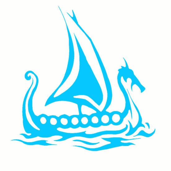 Wikingerschiff Auto Motorrad Reflektierende LKW Laptop Aufkleber Aufkleber Dekoration