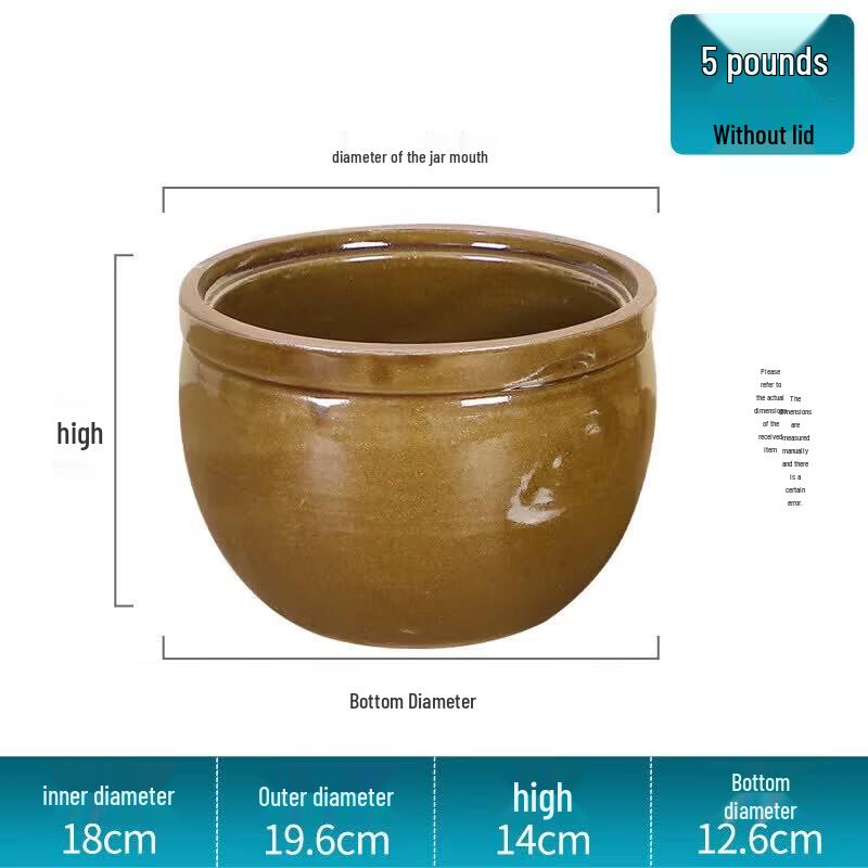 Traditional Ceramic Fermentation Jar
