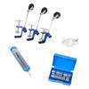 Fixed Pulley Apparatus Set Includes Metal Pulleys Dynamometer Hook Weights And Mounting Clamp for Science Education