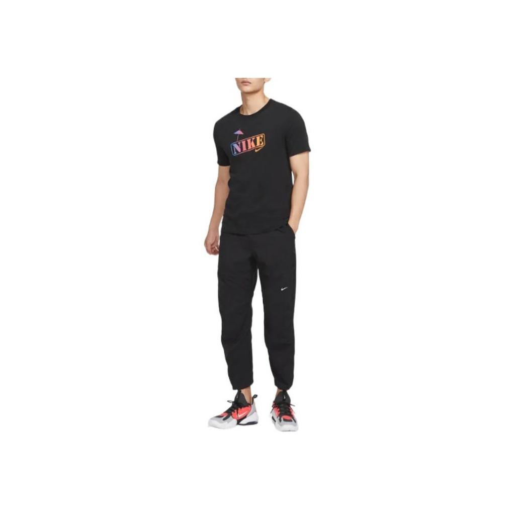 Nike Dri-Fit Solid Logo Embroidered Drawstring Joggers Men Bottoms Black DQ4823-010