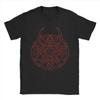 Red Horns Hexagram Disturbed Music Men T Shirts Leisure Tees Short Sleeve O Neck T-Shirts 100% Cotton Gift Clothing