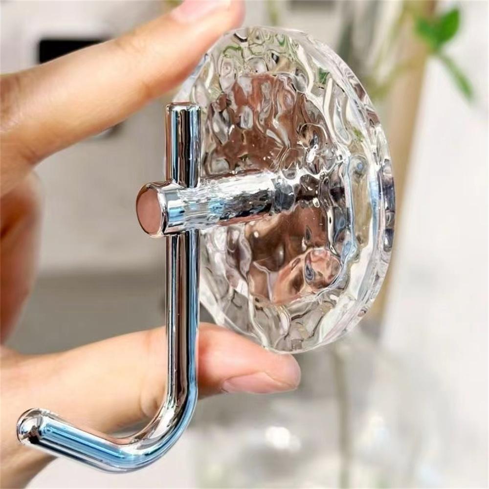 4pcs Hook Adhesive Without Punching, Strong Load-bearing, Transparent, and Traceless. Hook Adhesive Is Applied To the Kitchen, B