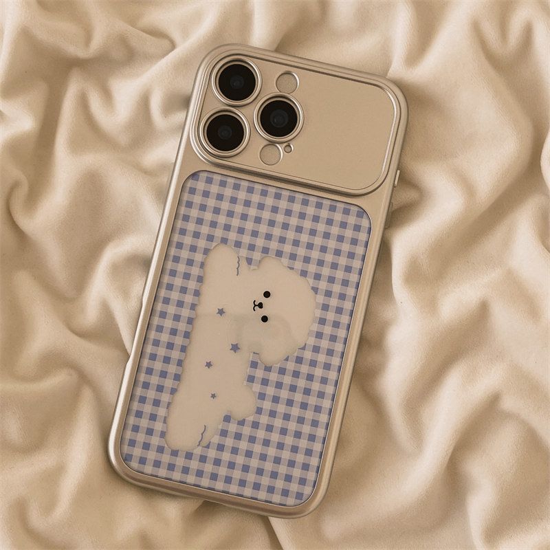 Applicable to Huawei pura70 mobile phone case advanced sense HUAWEIpura70pro plaid hollow puppy cat