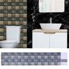 Waterproof Self Adhesive Wall Tile Sticker Peel Stick Decor for Bathroom Kitchen Background