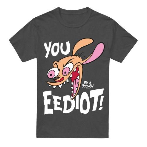 Ren & Stimpy Unisex Adult You Eediot! T-Shirt