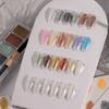 Chrome Nail Powder Metallic Mirrored Effect Pigment Iridescence Auroras Glitter Dust Kit for Gel Polish Nail Art Decoration