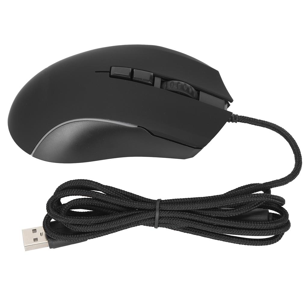 Gaming Mouse Adjustable 7200DPI Ergonomic RGB Lighting Wired Mouse for Gamer Desktop Laptop