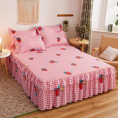 Korean-Style Brushed Princess Bed Skirt - Double-Sided Thickened Simmons Cover