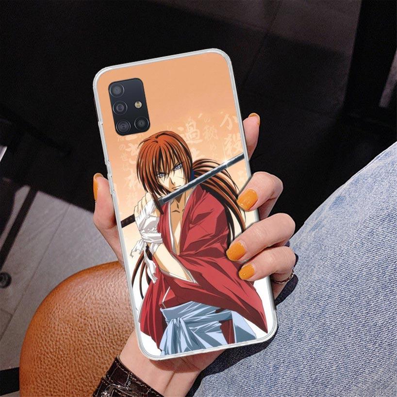 Rurouni Kenshin Anime Phone Case For Samsung Galaxy A52 A32 A22 A12 A51 A31 A50S A30S A20S A10S Note 20 Ultra 10 Plus S10 A72 A7