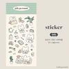 Korean Cute Cartoon Fox Rabbit Stickers for DIY Phone Case Decoration