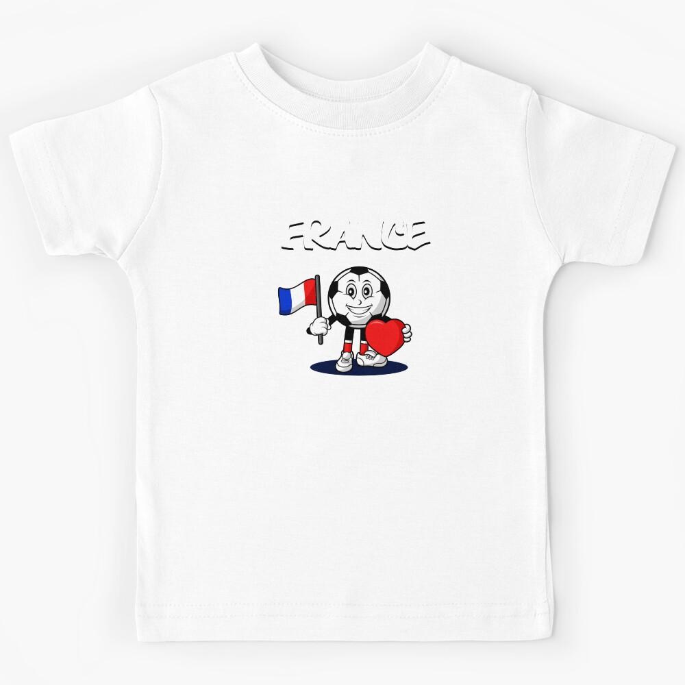 Cute France Football Lover Design Kids T-Shirt 110