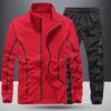 Erkek Spor Giyim Setleri Günlük Eşofman Takımı Erkek Takımlar İki Parça Sweatshirt + Pantolon Büyük Beden