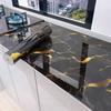 Thickened Faux Marble Kitchen Sticker – Waterproof, Oil-Proof, and Heat-Resistant Wallpaper for Stovetops