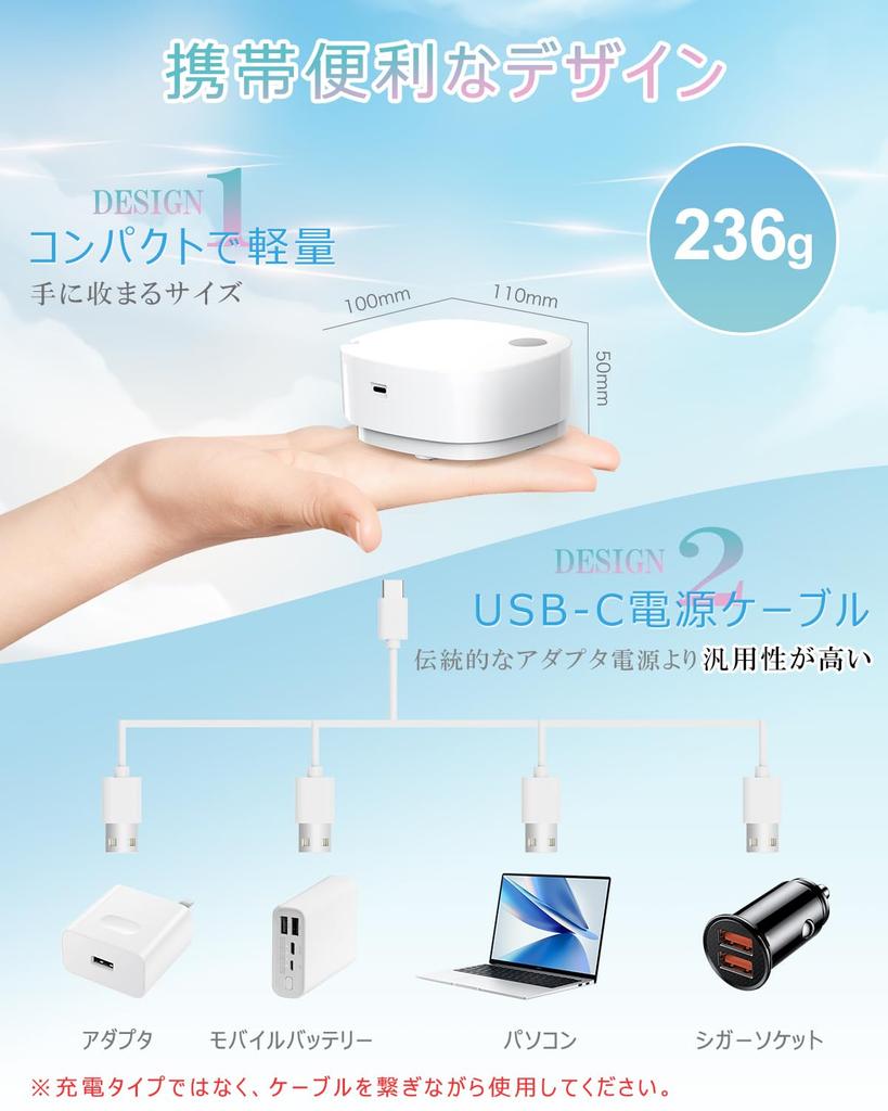 MEDIKEN ME101 White Compressor Nebulizer Inhaler - Fine Mist, Quiet Operation, Easy Cleaning, USB-C Powered, Compatible with Common Inhalation Medicat