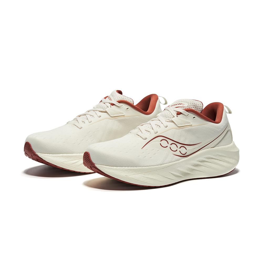 Saucony Triumph 22 Comfortable Versatile Flagship Non-Slip Wear-Resistant Supportive Low-Top Running Shoes Unisex running shoes Beige Brown S20964-600