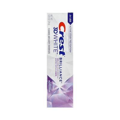 Mini pasta de dentes 3DWhite Brilliance Menta Vibrante Crest 24g