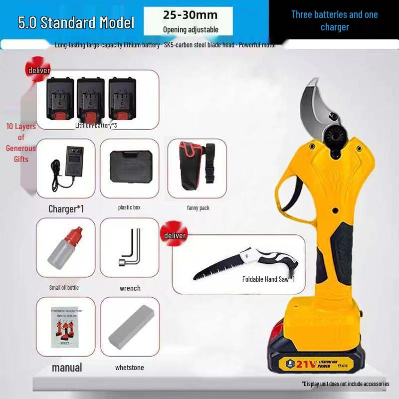 New Wireless Electric Pruning Shears for Garden and Fruit Trees