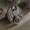 Retro Celtic Warship Brooch Men's Punk Trend Amulet Jewelry Motorcycle Riding Lapel Pin Accessories