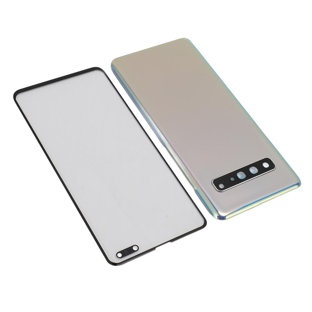 Back Glass Replacement and Front Outer Lens Glass Screen with Camera Lens Tape Parts Repair Tools for S10 5G