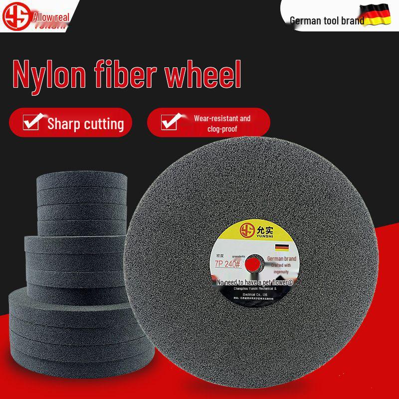 Nylon Fiber Metal Grinding & Stainless Steel Polishing Wheel - Sizes 150/200/250/300