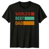 Worlds Best Dad Graphic T-Shirt, Father's Day Gift for Dad