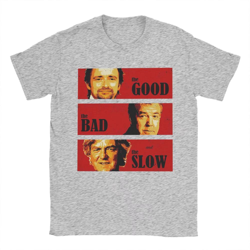 Jeremy Clarkson Hammond May Tribute T-Shirt for Men The Good Bad and Slow Novelty Tee Shirt TShirts Gift Idea Merch