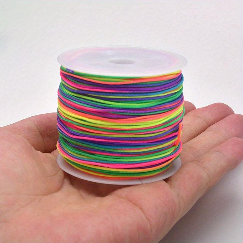 

Шнур-браслет, Прочный радужный шнур для изготовления ювелирных изделий, ожерелий, бисероплетения и рукоделия Style B разноцветный