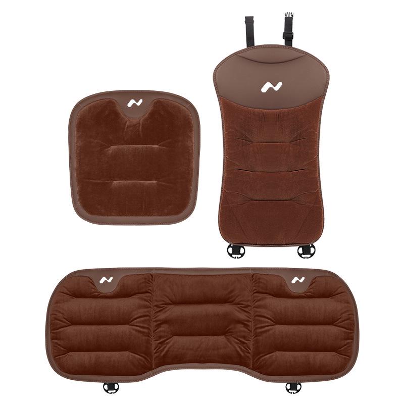 Autumn/Winter L60/L90 Flannel Car Seat Cushion and Backrest Pad for Warmth and Decoration