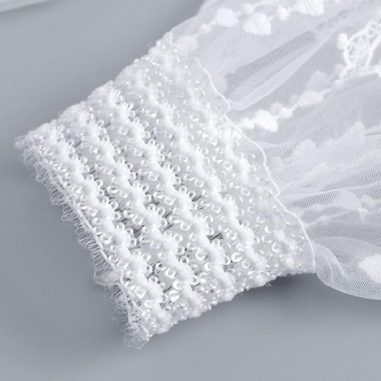 Victorian Arm Sleeves With Lace Flower Trim Decorative Wrist Cuffs Faux Sleeves For Women Girl Casual and Everyday Wear