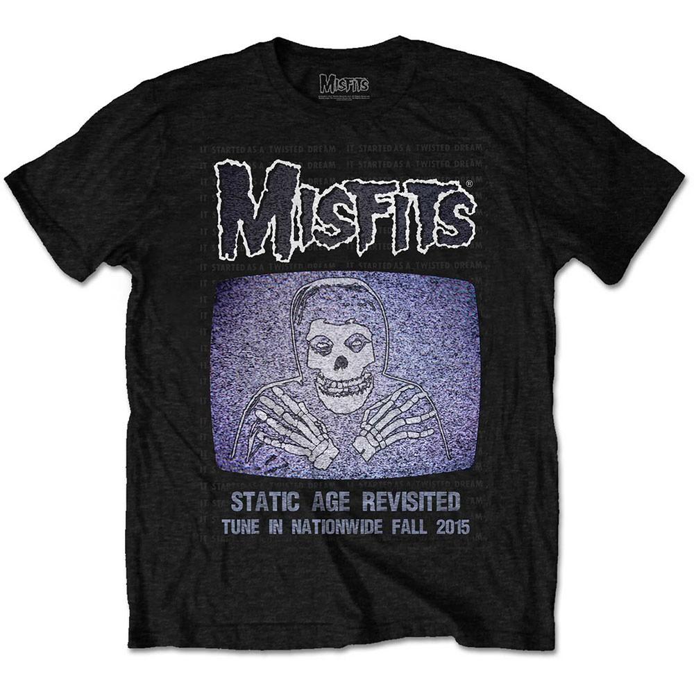 Men s Misfits Static T-shirt Small Black S