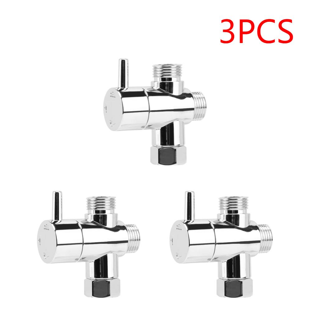 2/3/5PCS 3 Way Shower Head Diverter Sprinkler Head Switch T-Adapter Converter Diversion Valve Tap Bathroom Shower Accessory Home