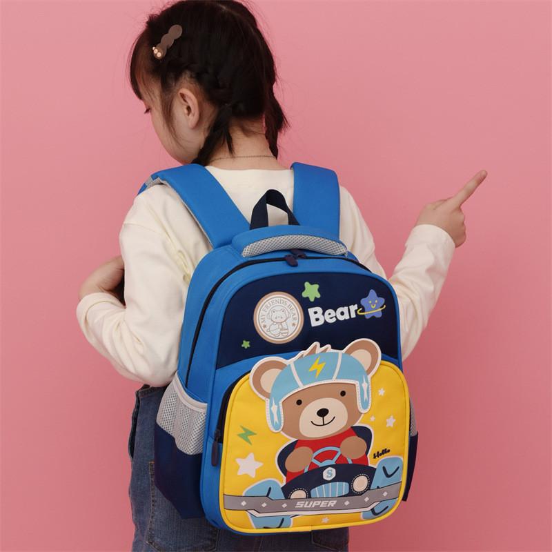 Adorable 2024 Preschool Backpack For Boys And Girls Cute Animal Printed Double Shoulder Bag