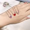 Clear Sky S925 Sterling Silver Heart Necklace for Women with Micro-set Zirconia
