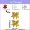 Elegant Christmas Bow Diy Ornaments With Soft Pearl Cotton For Festive Decor