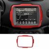 Center GPS Navigation Decoration Frame Cover Trim Stickers for Jeep Renegade 2018    2022 Car Interior