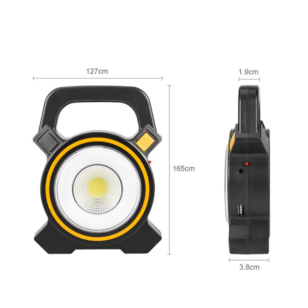 Outdoor LED Portable Lantern Tent Light COB Work Lamp Solar Emergency Spotlight Rechargeable Floodlight for Hiking Camping Light