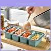 Silicone Food Storage Box With Lid And Dividers For Freezing Meal Prep Storage