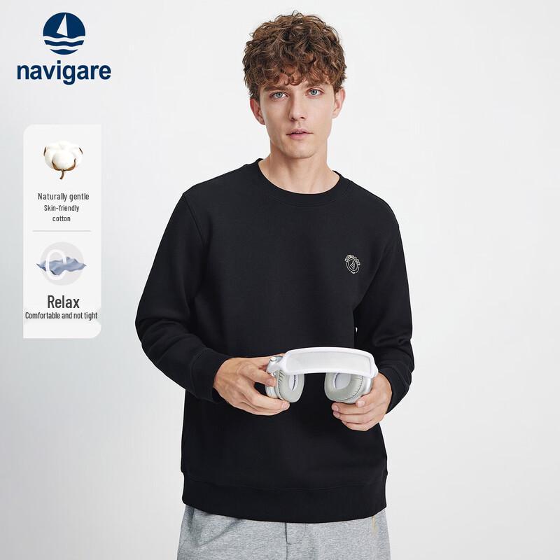 

Мужской базовый пуловер с круглым вырезом Navigare 2025 3XL