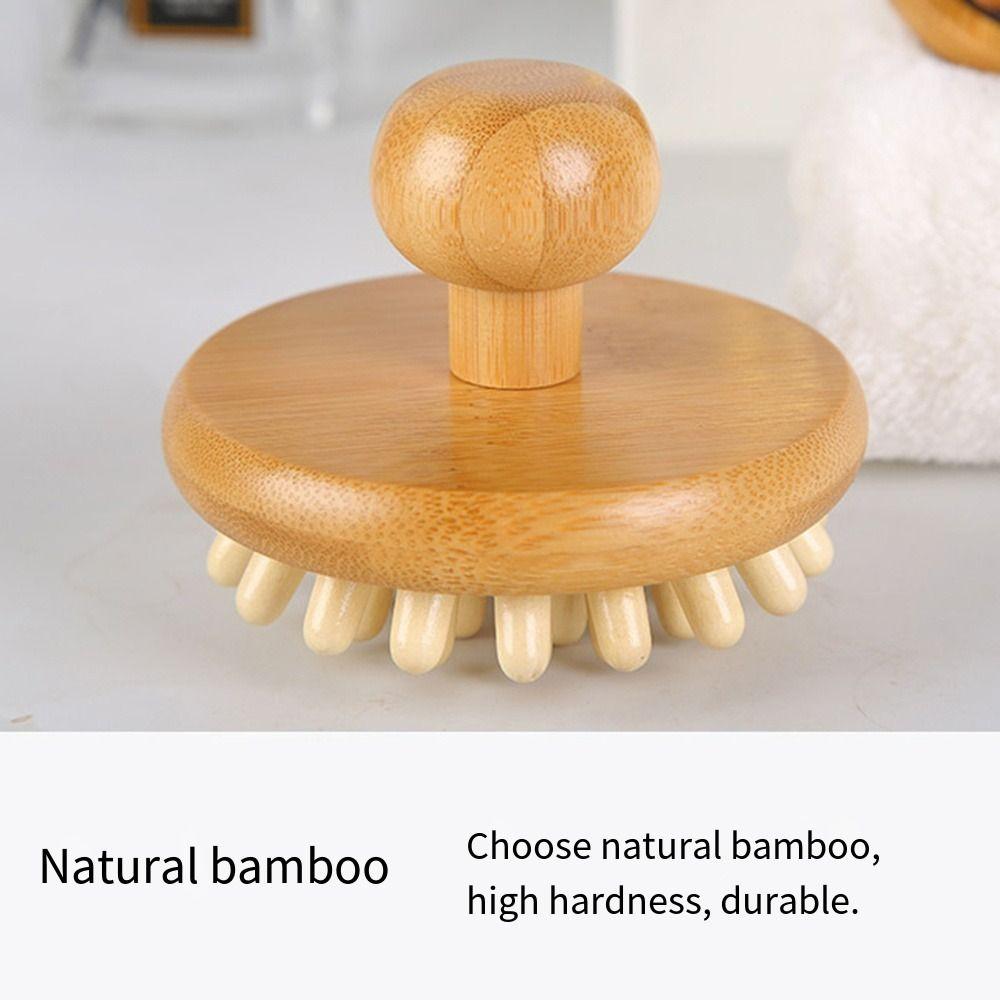 Handheld Scalp Massage Brush Portable Acupoint Meridian Brush Bamboo Airbag Hair Comb  Beauty Tool