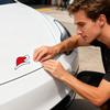 Pro Tesla Model 3/y Vánoční čepice Samolepka na auto Snadno se odlepuje Sváteční Samolepicí Dekorace Samolepka s parohy Automobilová Přední Zadní