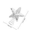 Silberne Baumspitze 15cm Mini Glitzer Weihnachtsbaumspitze Dekoration Feiertagsornament Discokugel Ornament Weihnachtsstern Spitze
