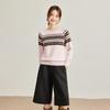 Women's Cashmere Blend Fair Isle Jacquard Knit Sweater